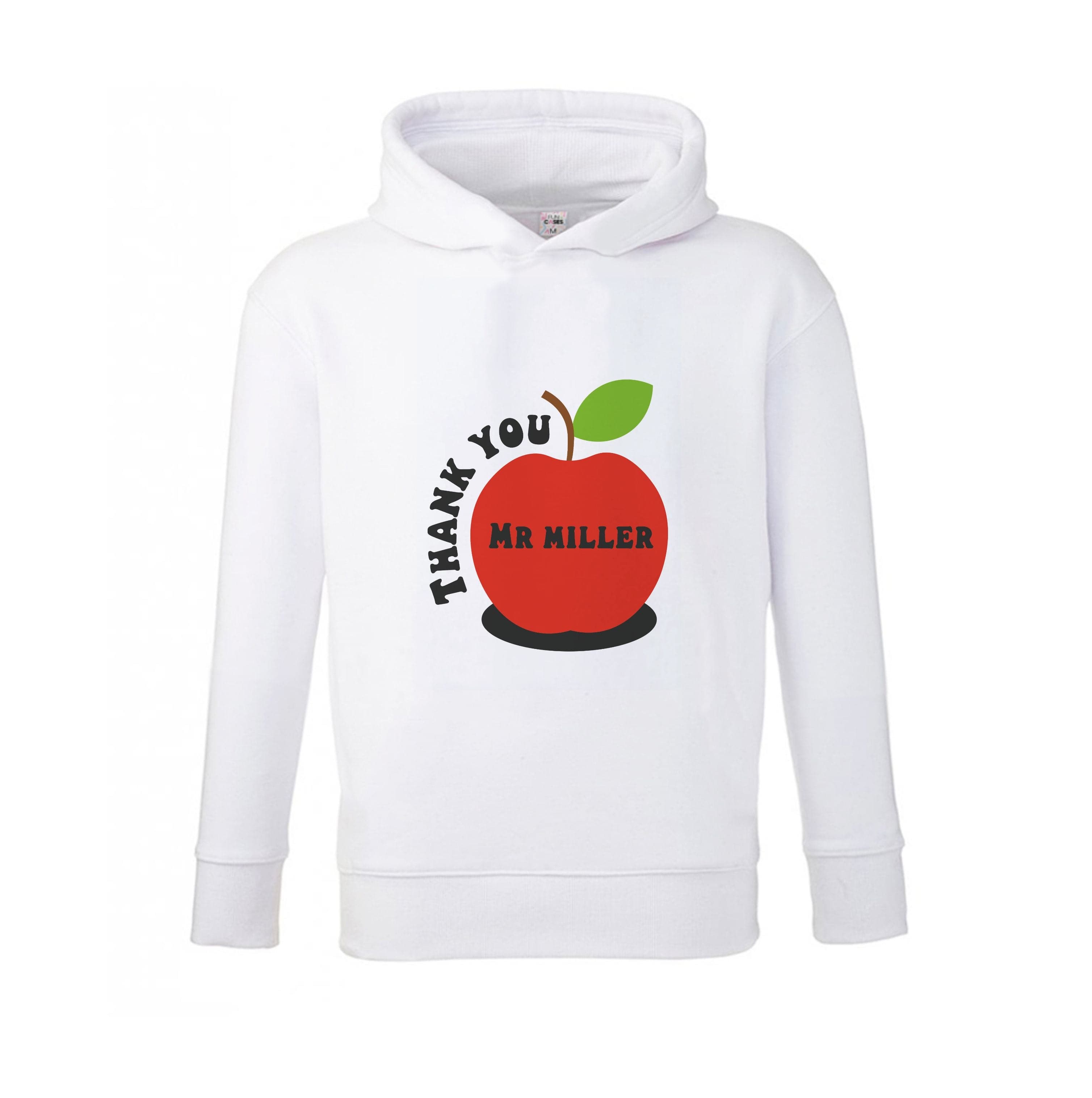 Apple - Personalised Teachers Gift Kids Hoodie