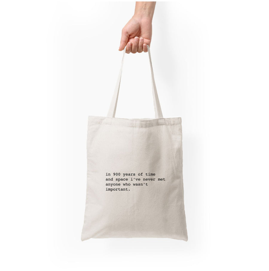 In 900 Years - Doctor Who Tote Bag