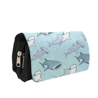 Shark Pattern Pencil Case