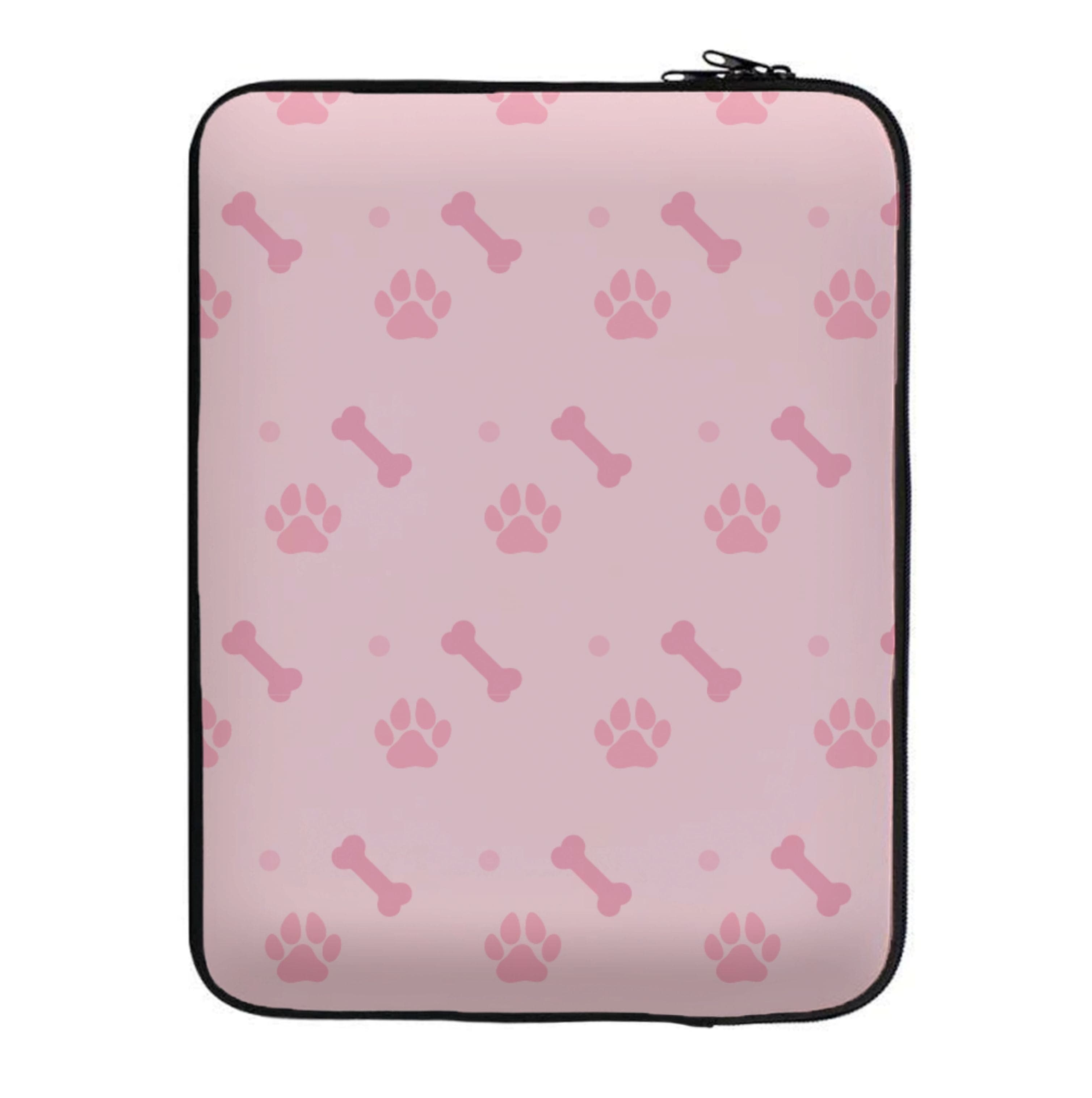 Dog And Paw - Dog Pattern Laptop Sleeve