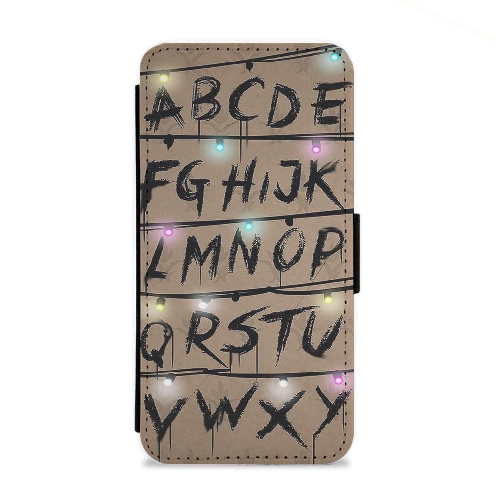 Stranger Things Alphabet Wall Flip Wallet Phone Case - Fun Cases