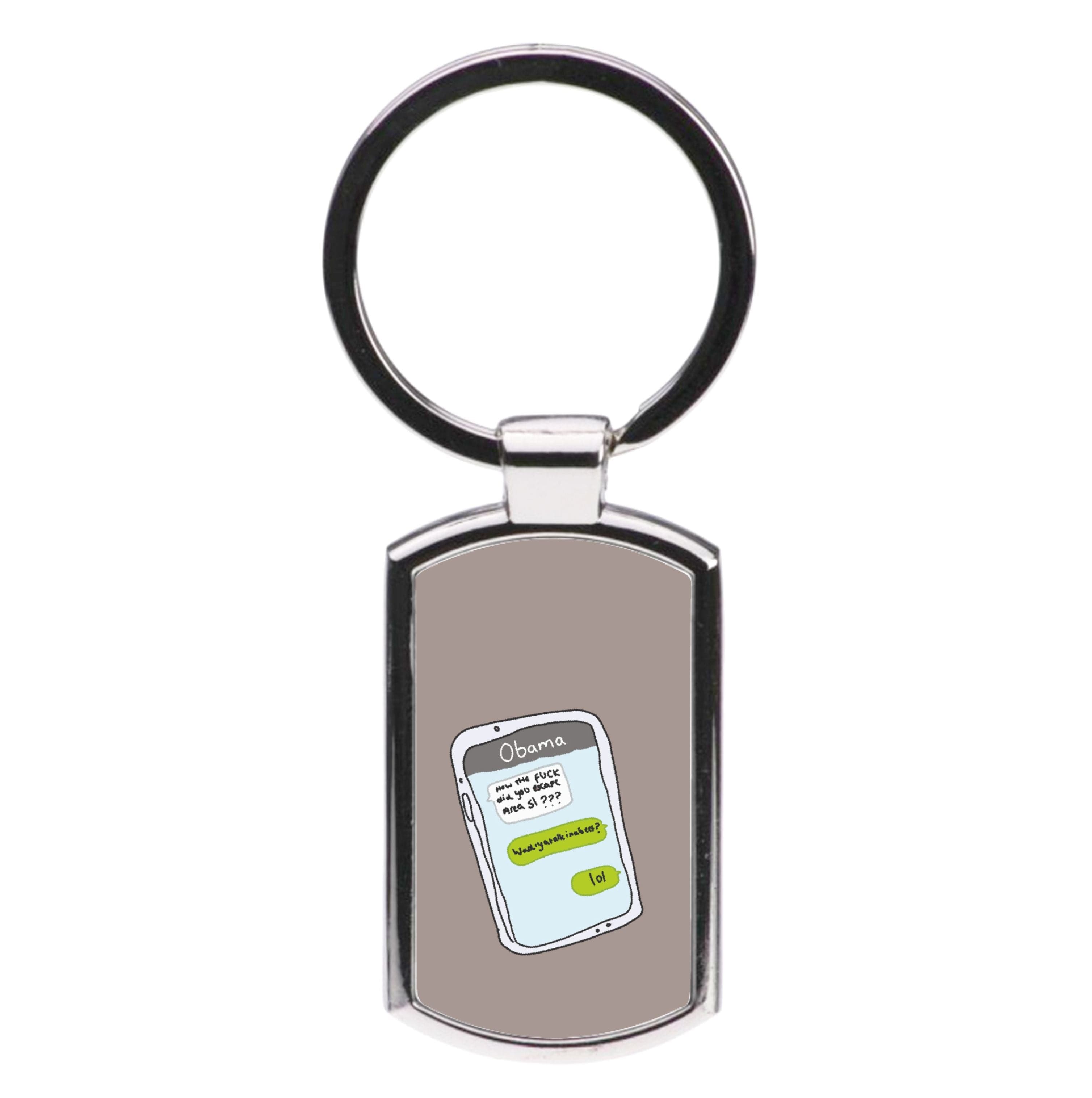 Messaging Obama Luxury Keyring