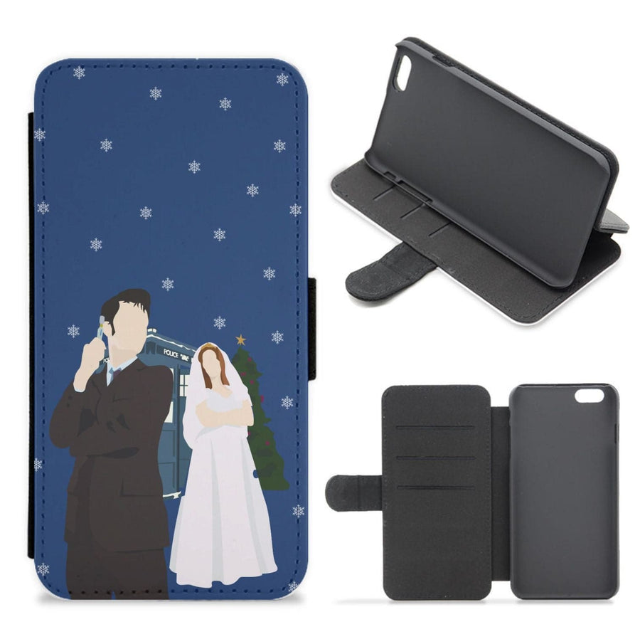 Donna And The Doctor - Doctor Who Flip / Wallet Phone Case