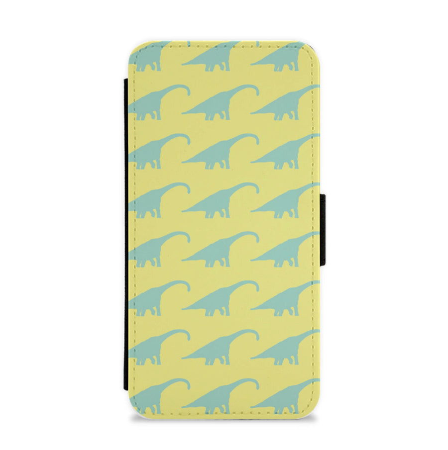 Dinosaur pattern - Jurassic Park Flip / Wallet Phone Case