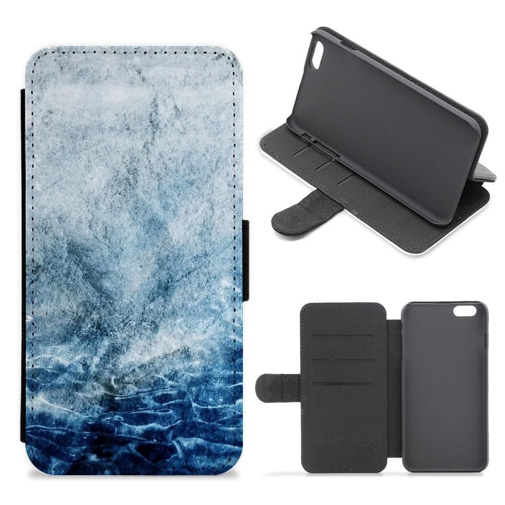 Sea Blue Marble Flip / Wallet Phone Case - Fun Cases