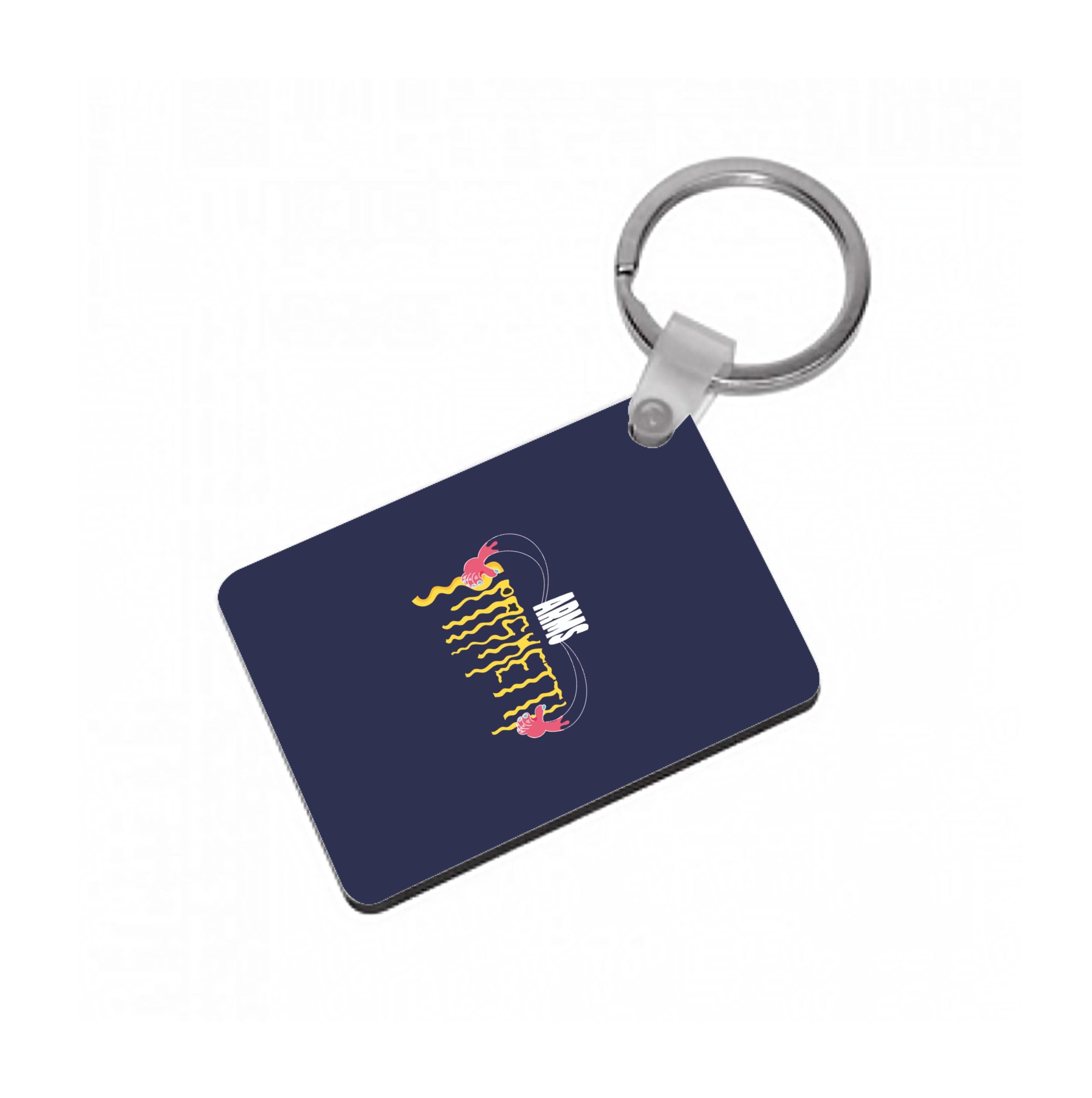 Arms Spaghetti - Dark Blue Keyring