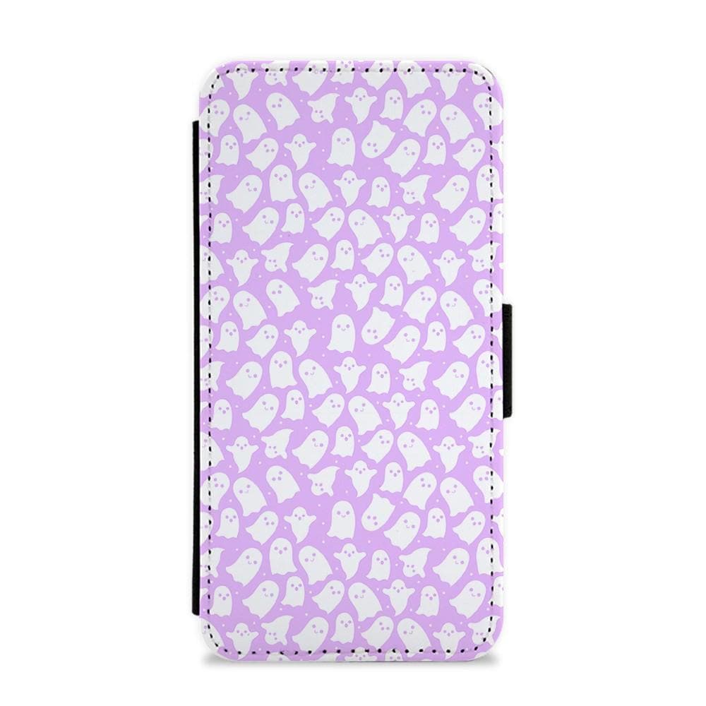 Ghost Pattern Flip / Wallet Phone Case - Fun Cases