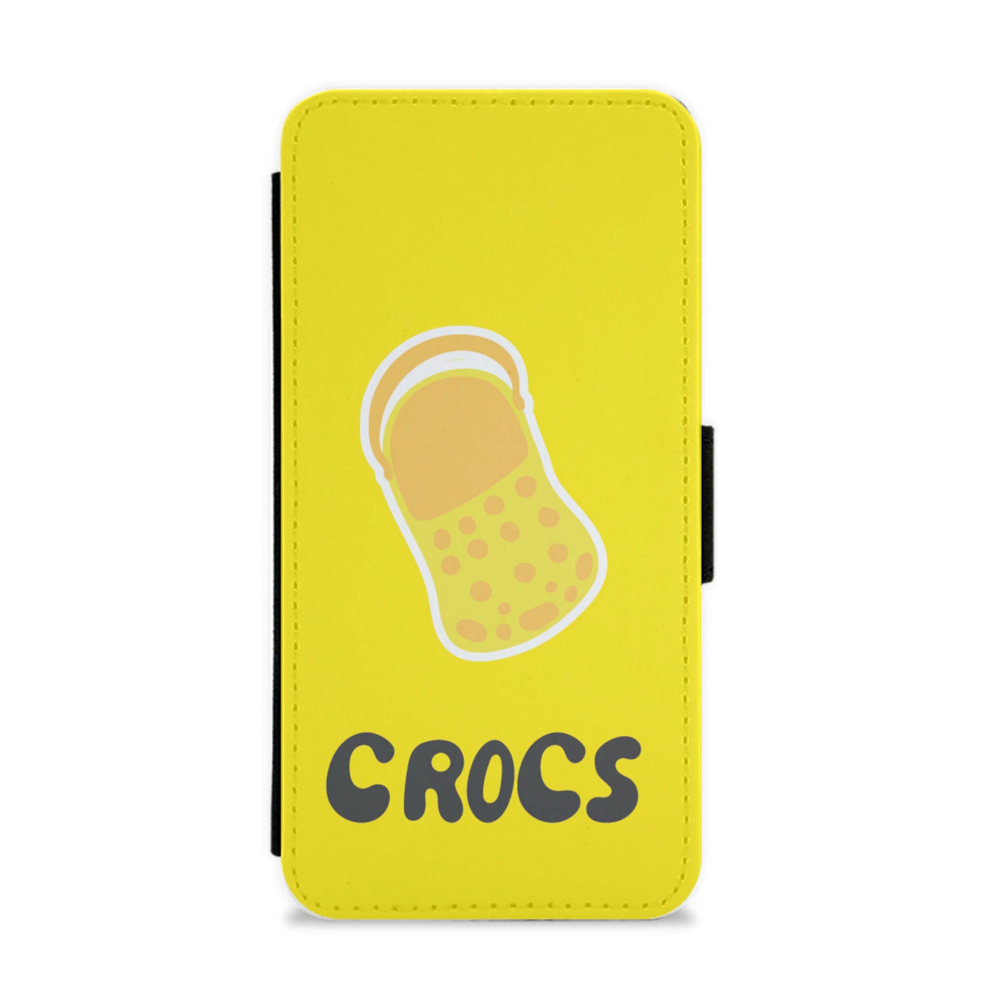 Yellow - Crocs Flip / Wallet Phone Case