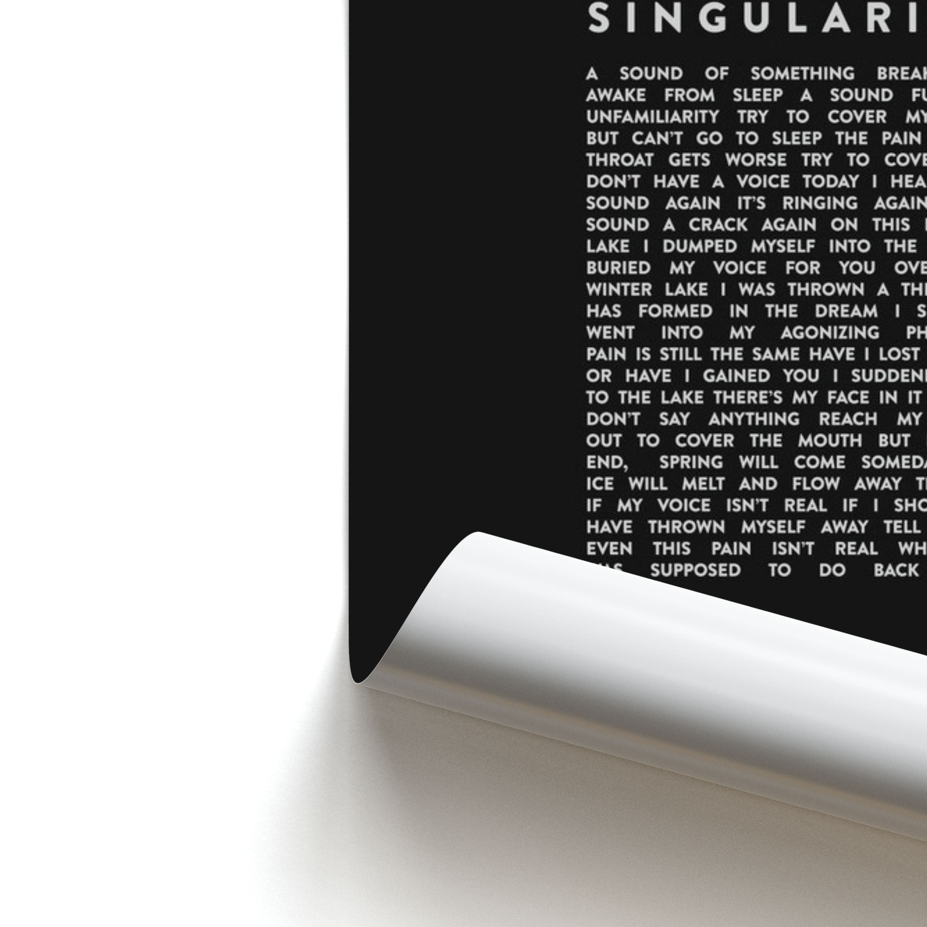 Singularity Lyrics - K Pop Poster