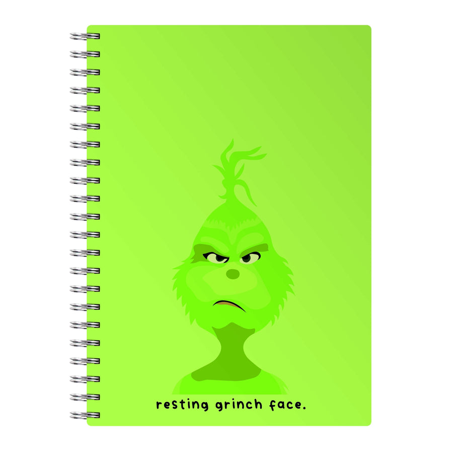 Resting Grinch Face - Grinch Notebook