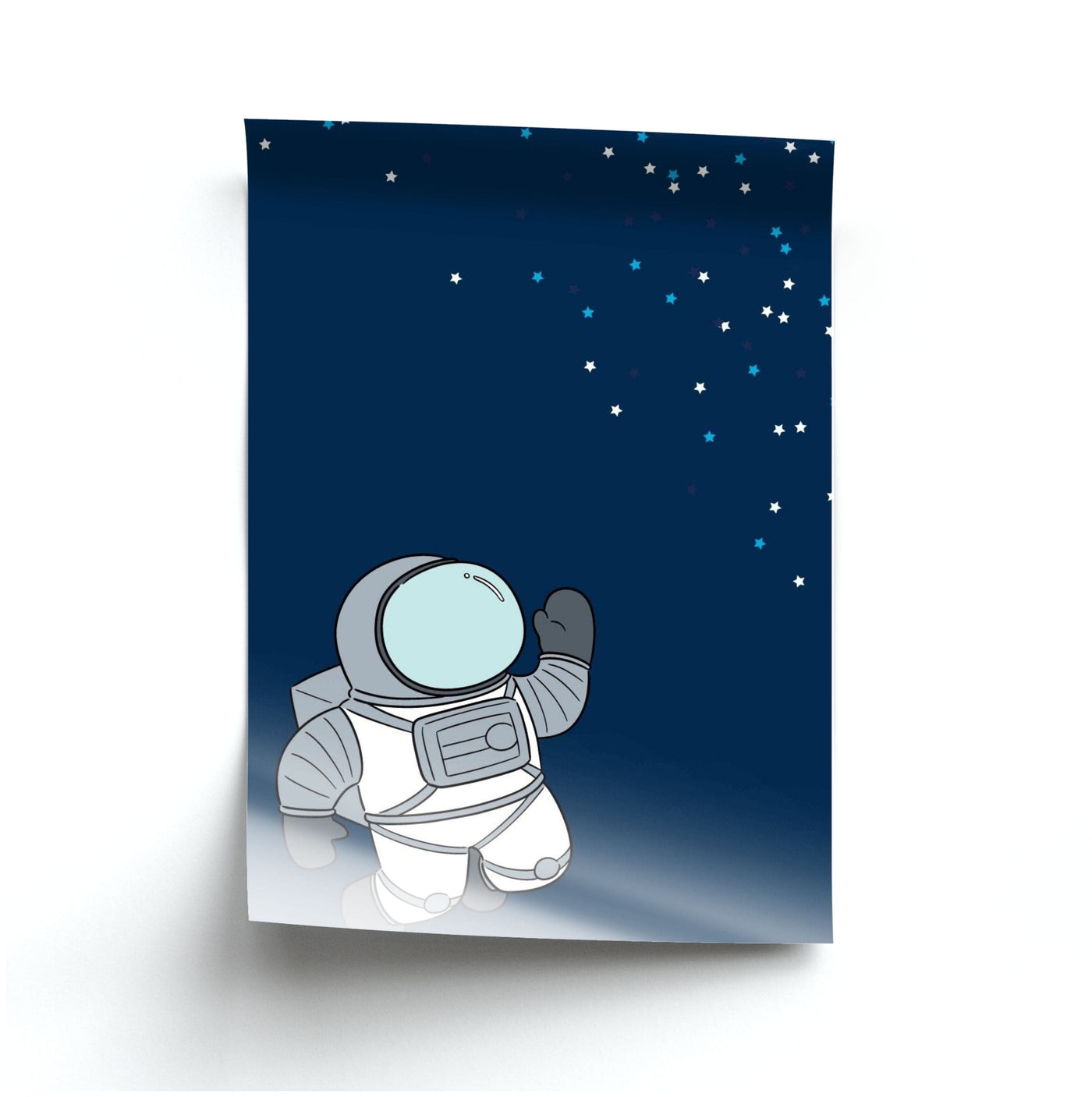 Astronaut Bobbling - Space Poster
