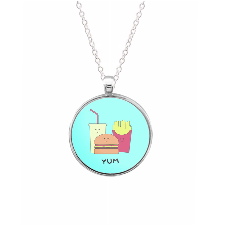 Fast Food Meal - Fast Food Patterns Necklace