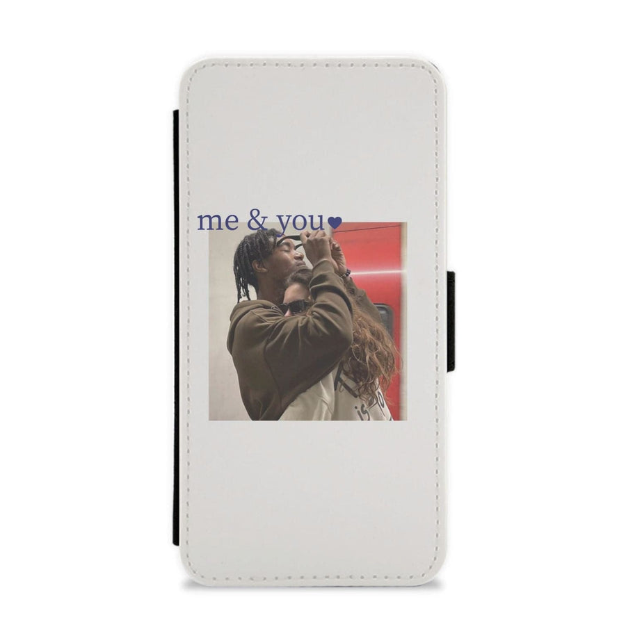 Me And You - Personalised Couples Flip / Wallet Phone Case