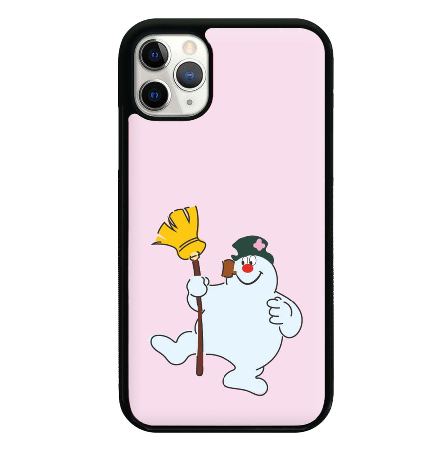 Broom - Frosty The Snowman Phone Case