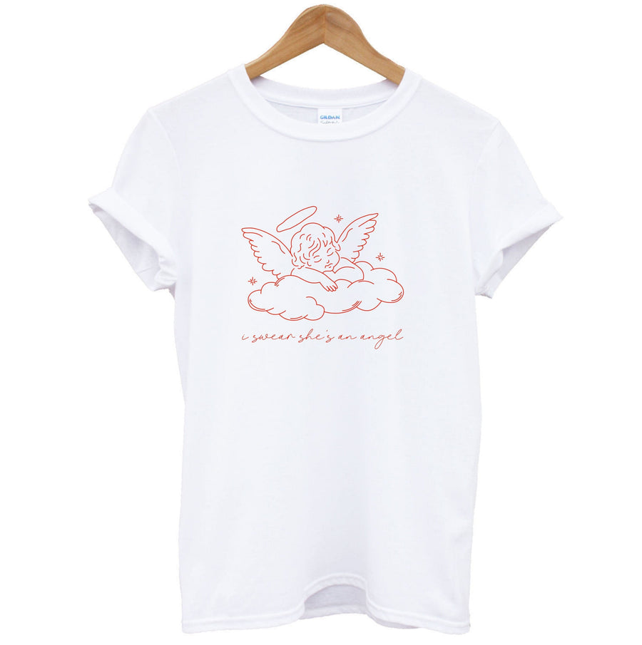 I Swear Shes An Angel - Clean Girl Aesthetic T-Shirt
