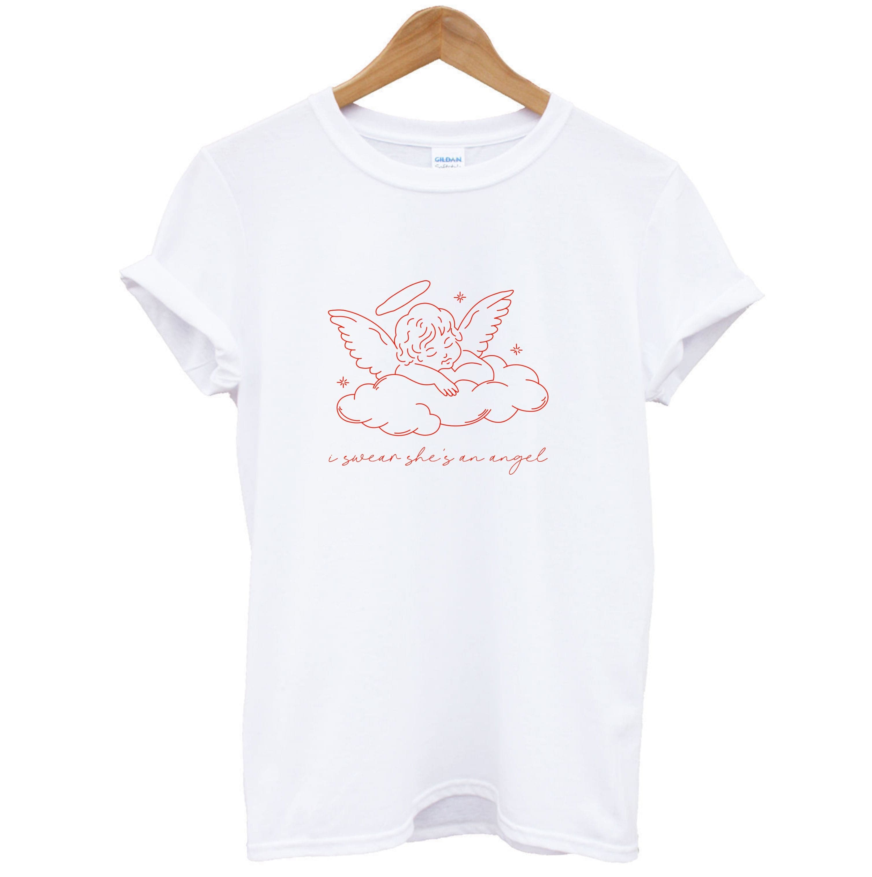 I Swear Shes An Angel - Clean Girl Aesthetic T-Shirt