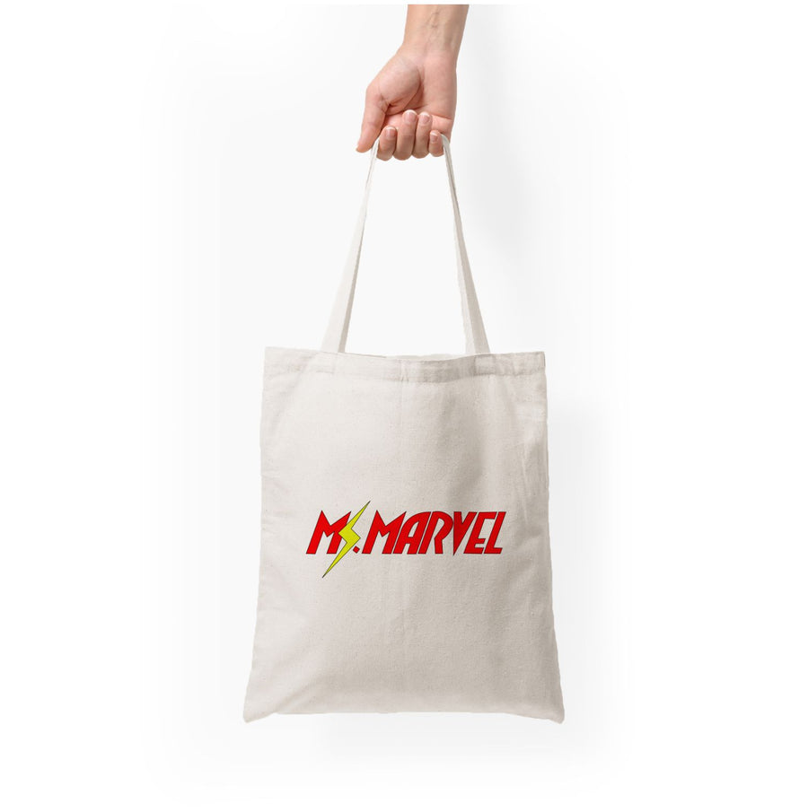 Ms Marvel Lightning  Tote Bag