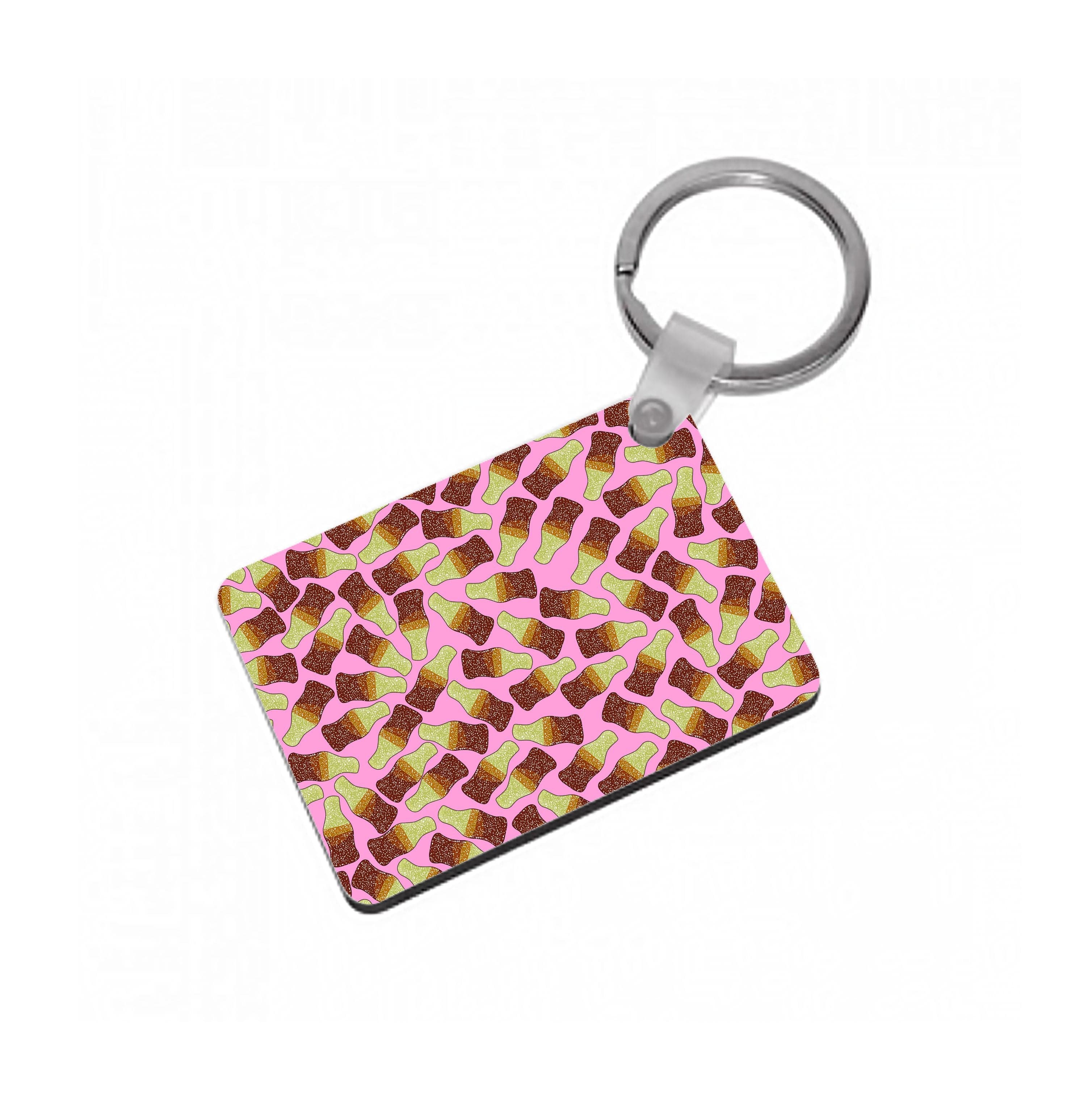 Cola Bottles - Sweets Patterns Keyring