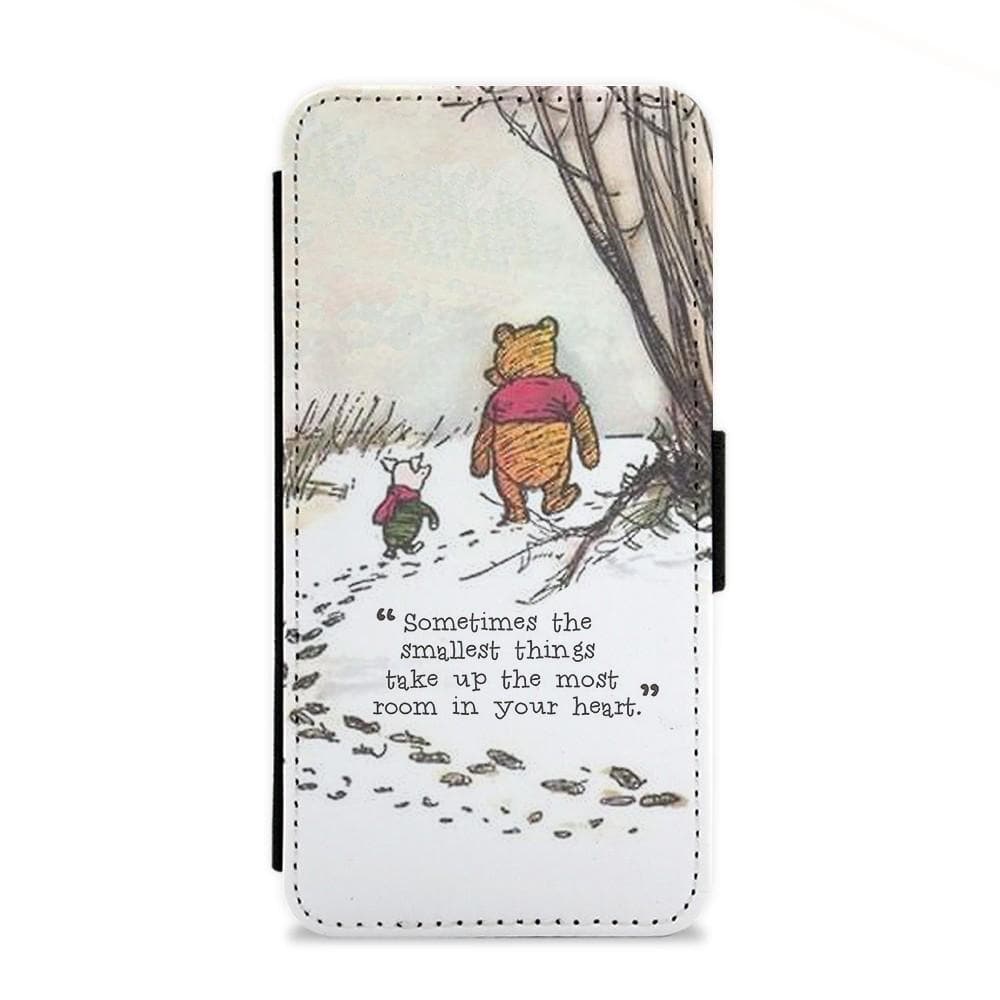 Sometimes The Smallest Things - Winnie The Pooh Flip Wallet Phone Case - Fun Cases