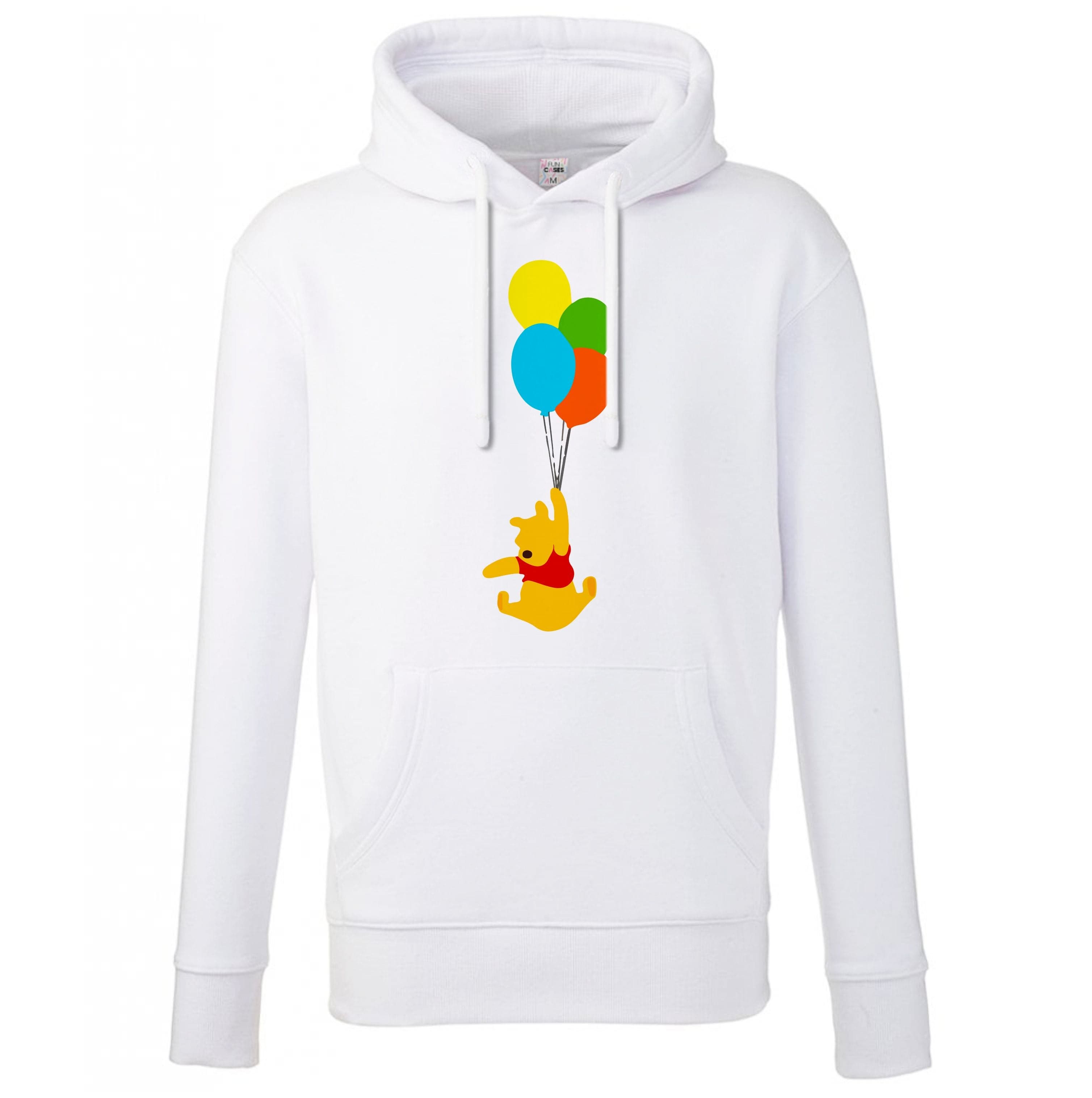 Pooh On Balloons Hoodie