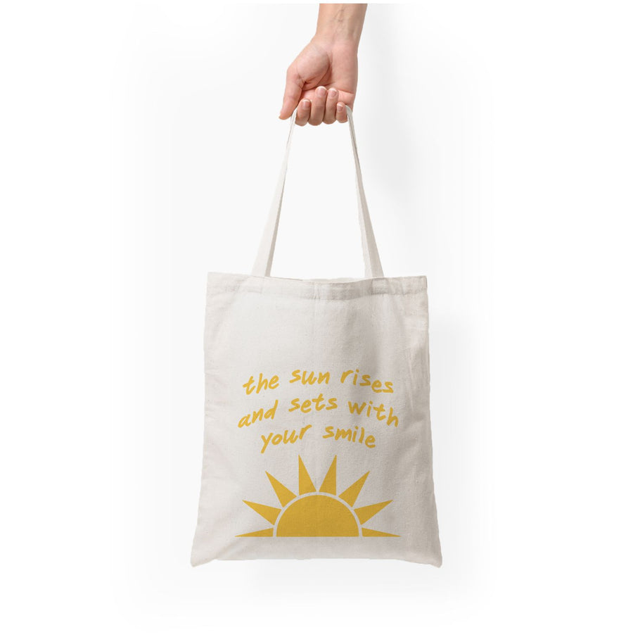 The Sun Rises And Sets With Your Smile - The Seven Husbands of Evelyn Hugo  Tote Bag
