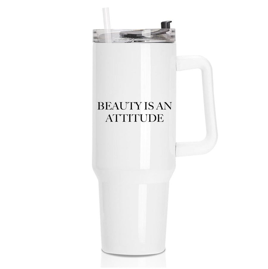 Beauty Is An Attitude - Clean Girl Aesthetic Tumbler
