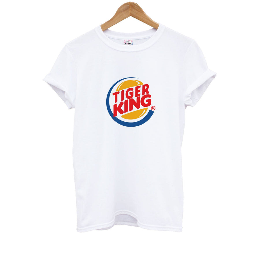 Tiger / Burger King Logo - Tiger King Kids T-Shirt