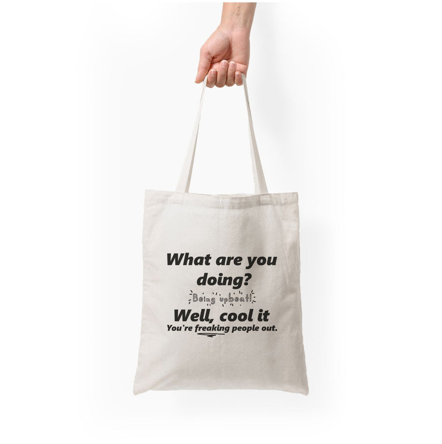 What Are You Doing - Jenna Ortega Tote Bag