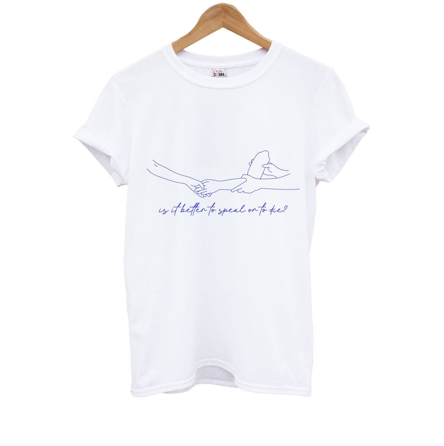 Is It Better To Speak Or To Die? - Call Me By Your Name Kids T-Shirt