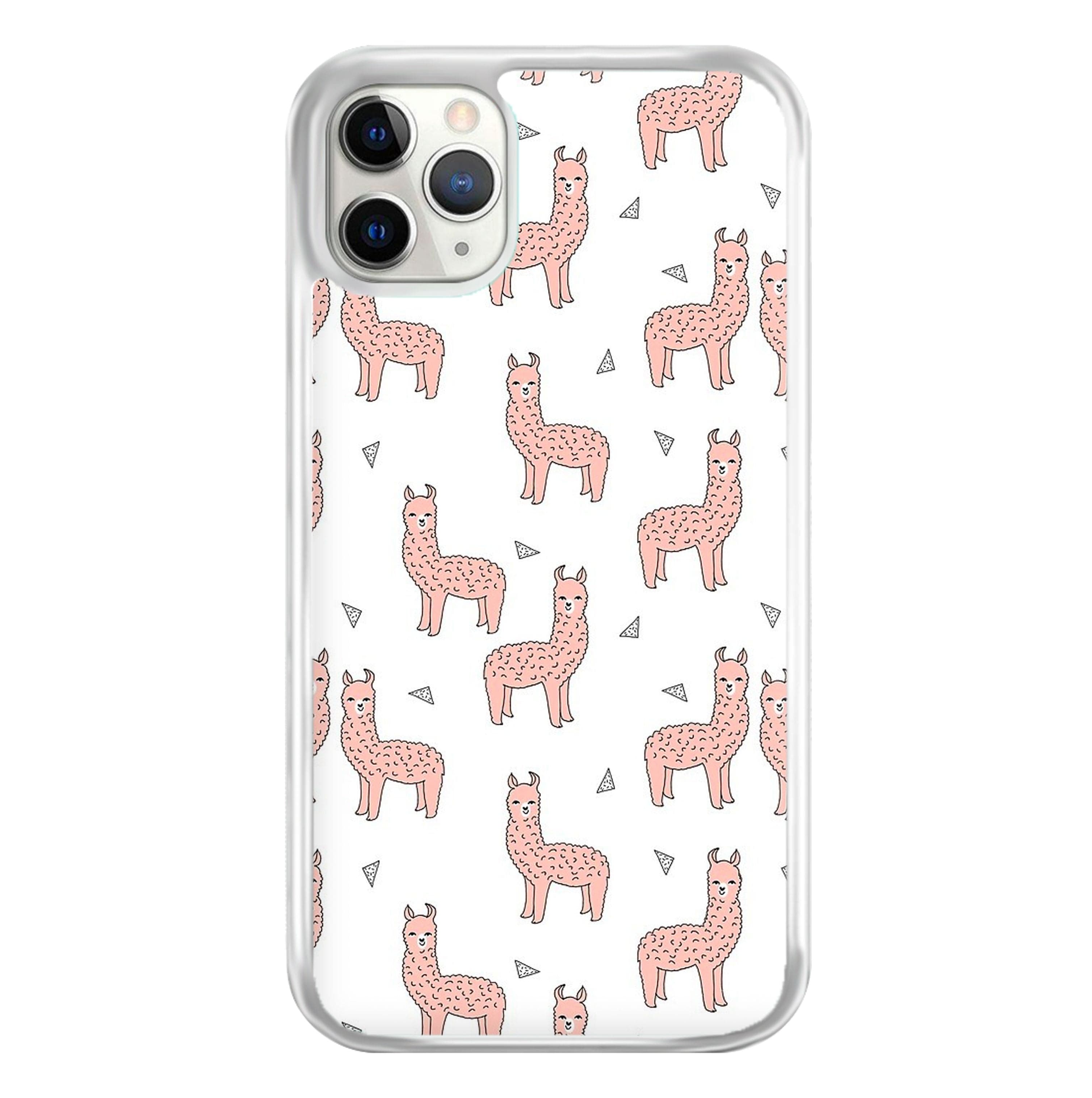 Pale Pink Alpaca Pattern Phone Case