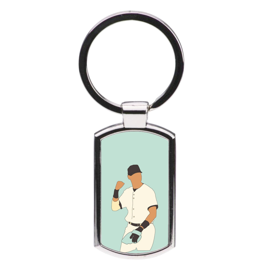 Derek Jeter Outline - Baseball Luxury Keyring