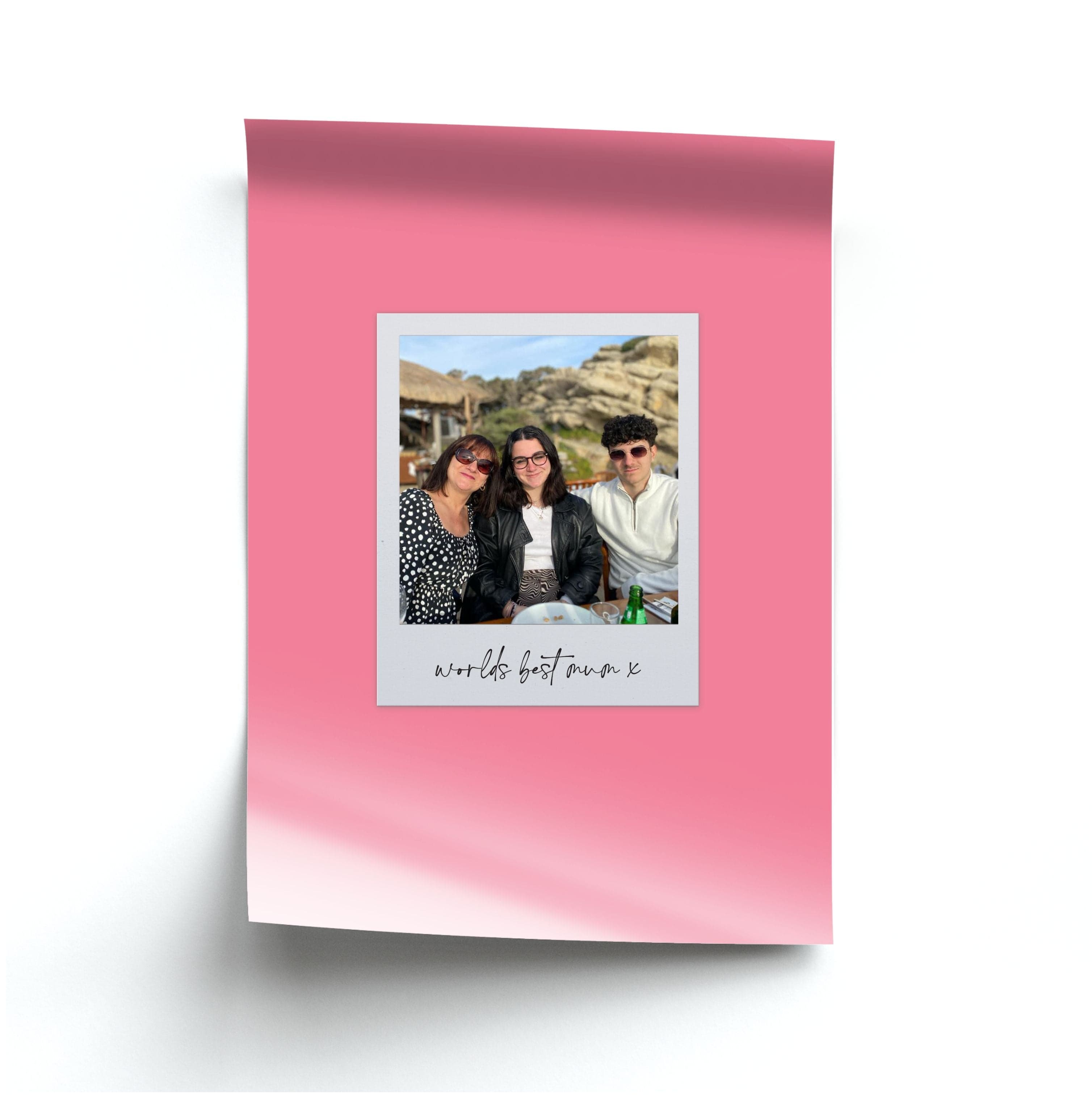 Worlds Best Mum Polaroid - Personalised Mother's Day Poster