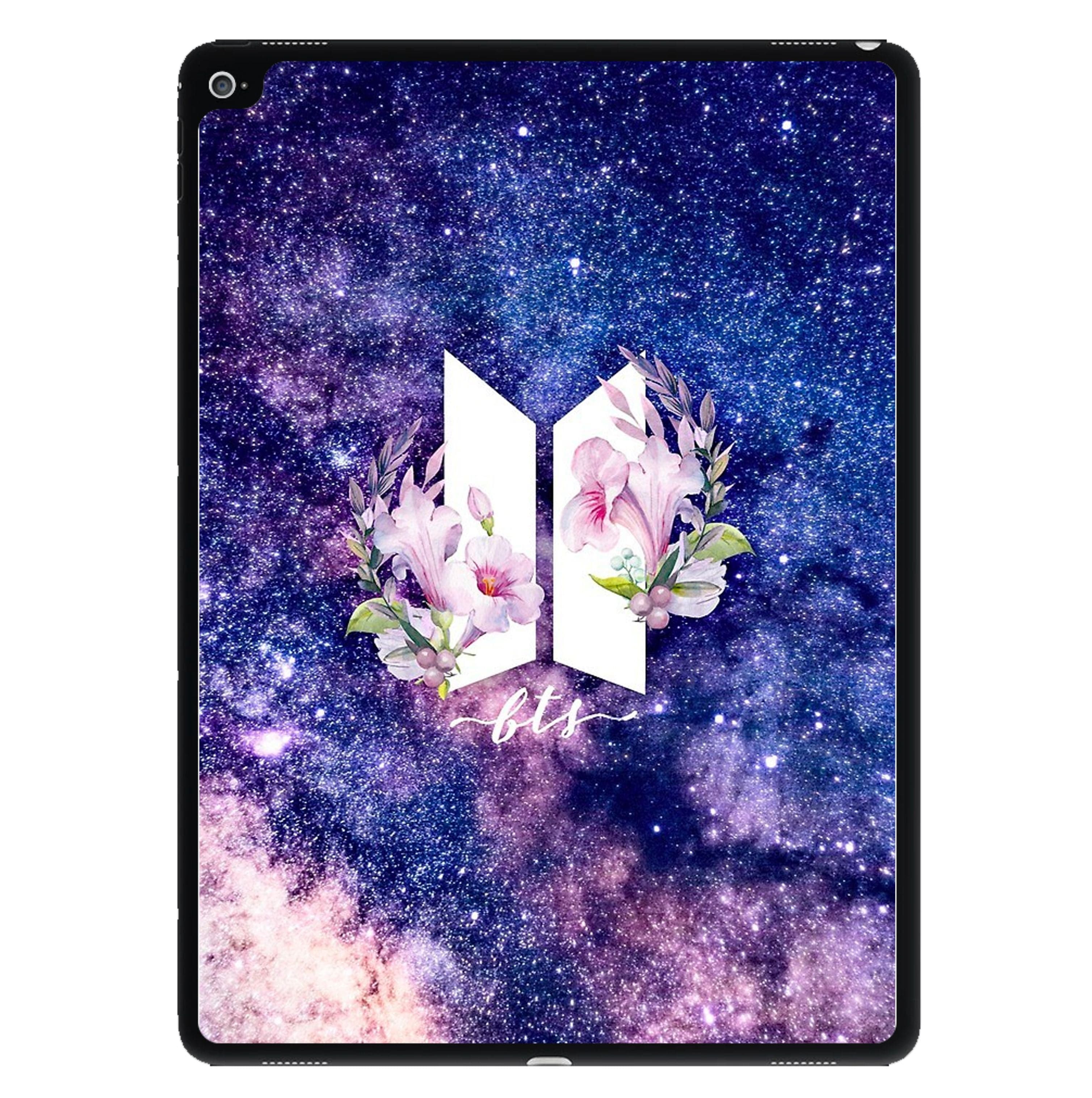 Galaxy Floral K-Pop Band Logo iPad Case