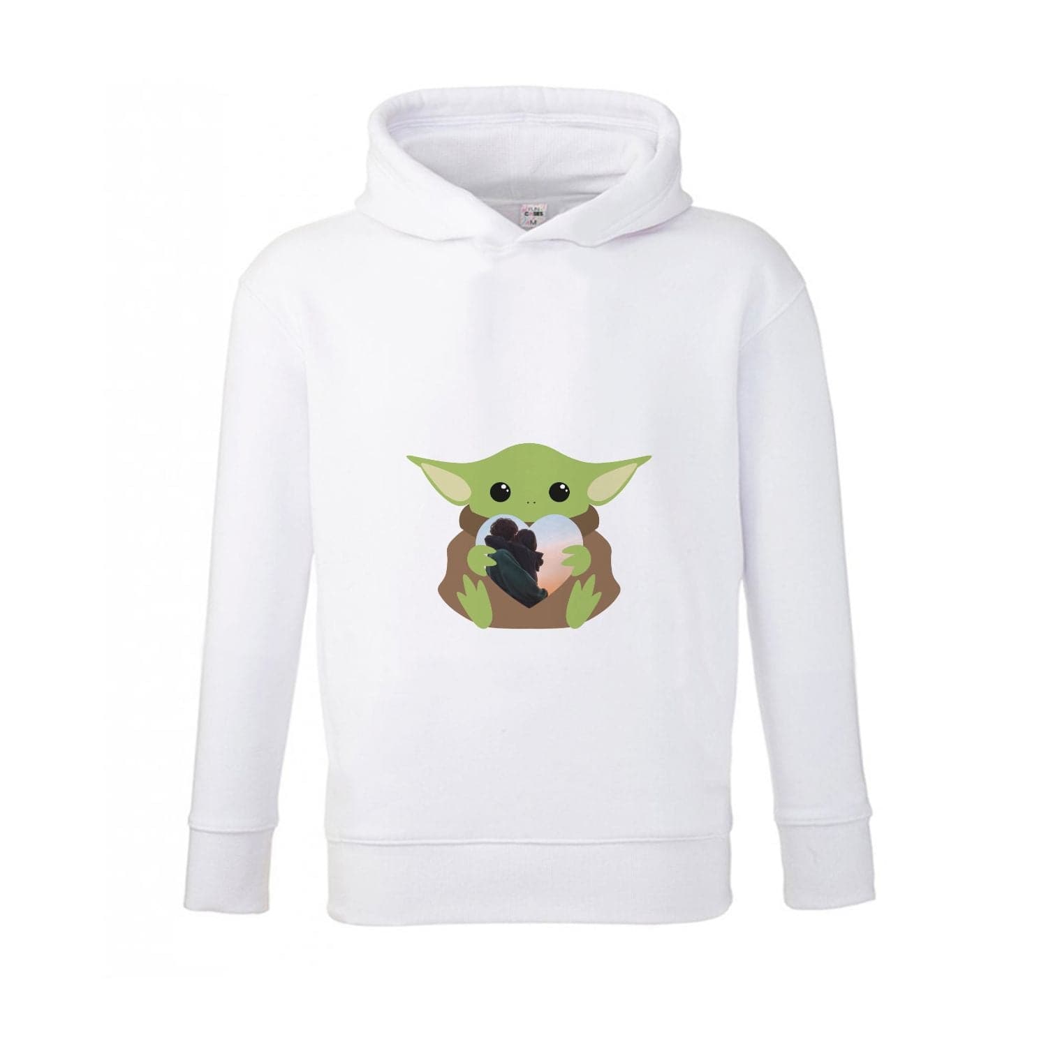 Baby Yoda - Personalised Couples Kids Hoodie