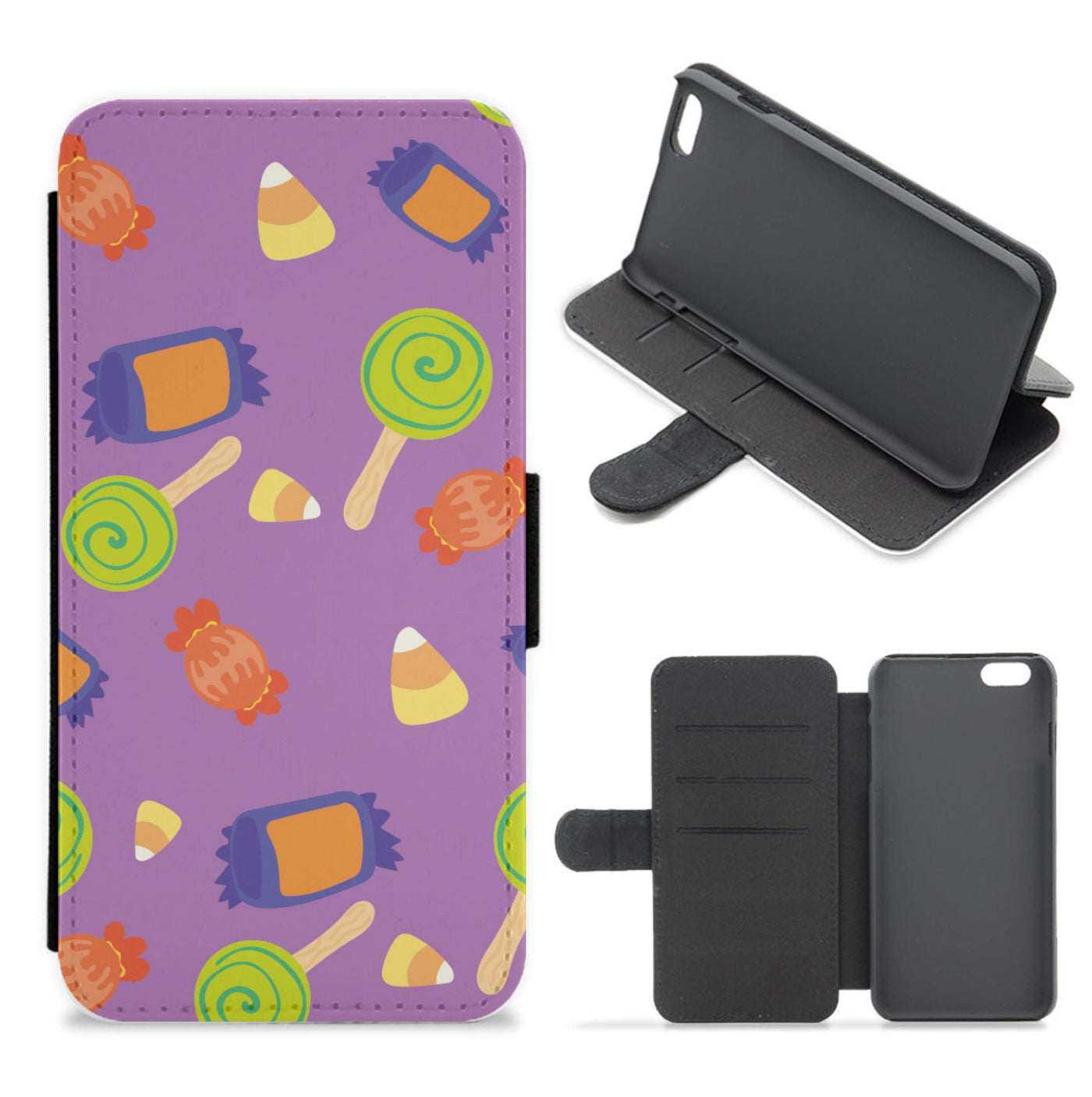 Candy Pattern - Halloween Flip / Wallet Phone Case