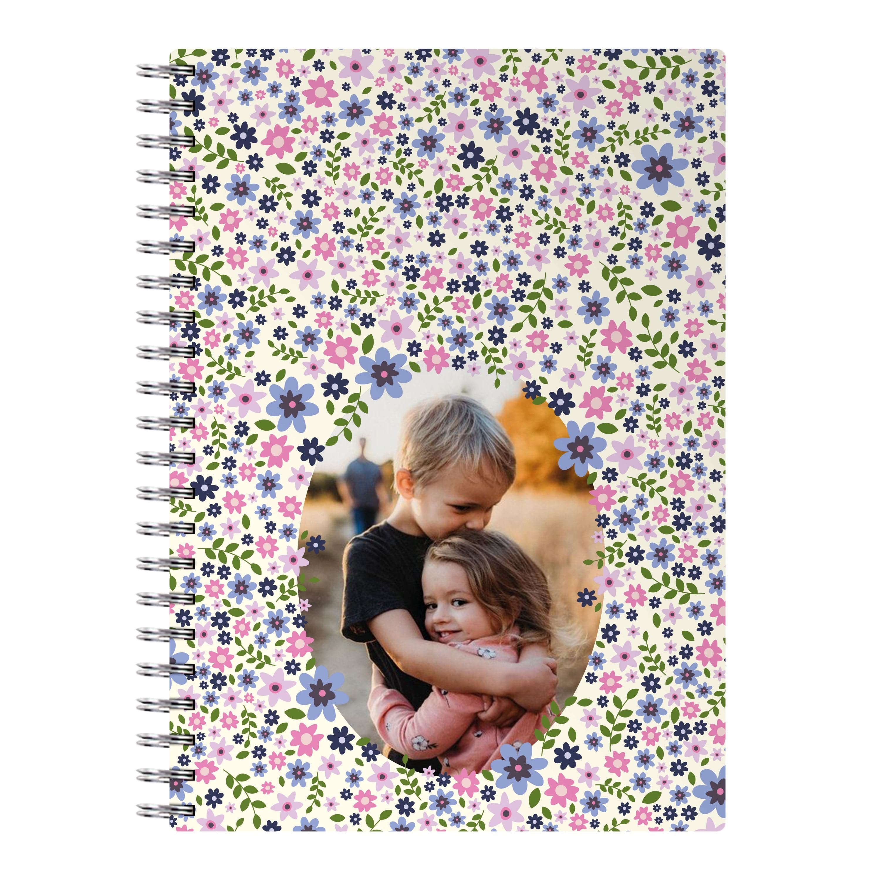 Detailed Flower Pattern - Personalised Mother's Day Notebook