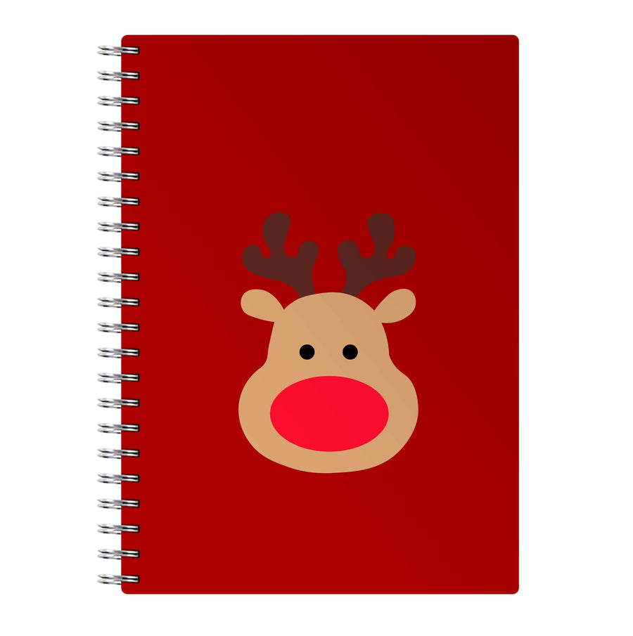 Rudolph Face - Christmas Notebook
