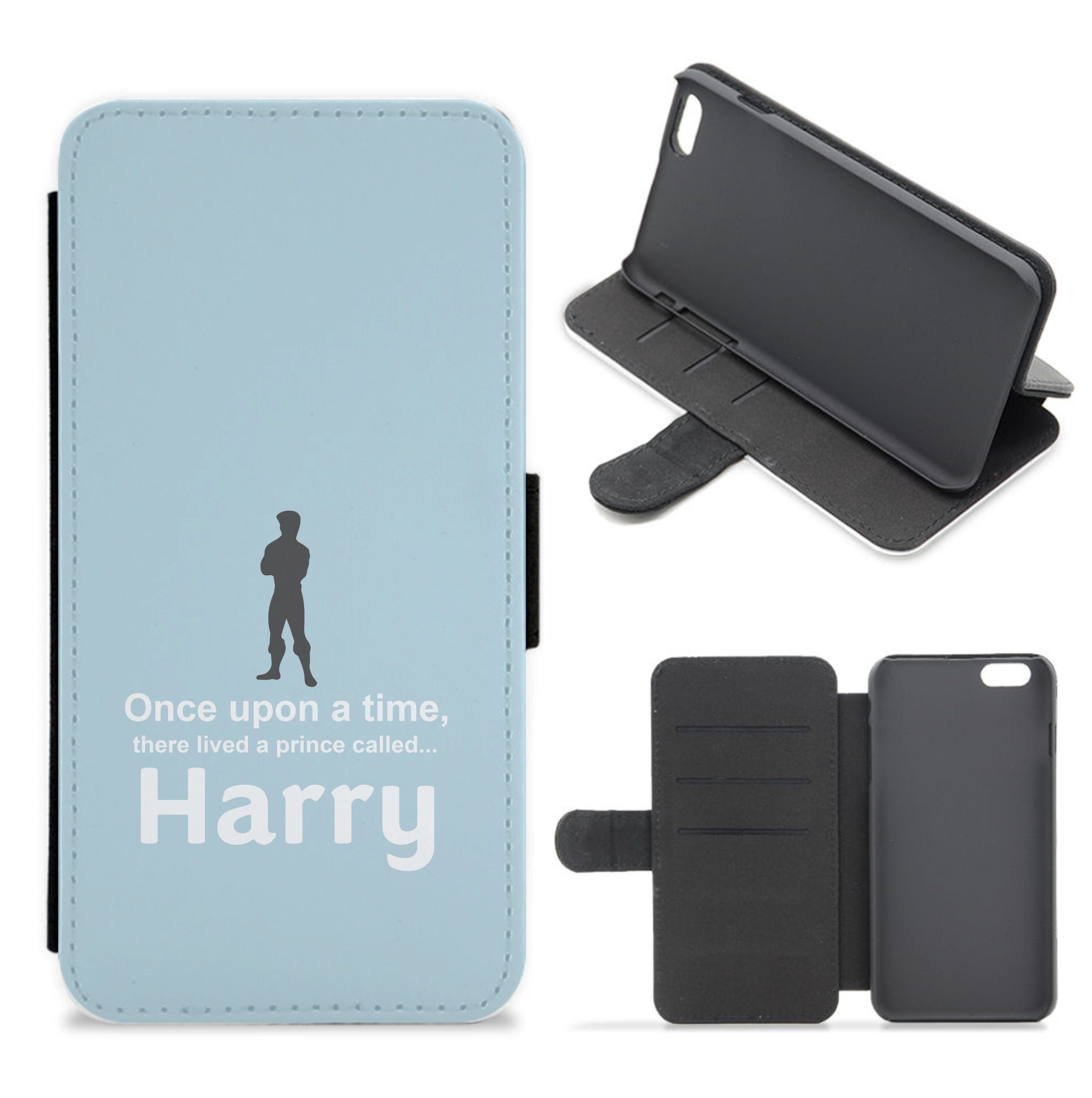 Once Upon A Time There Lived A Prince - Personalised Fairytale Flip / Wallet Phone Case