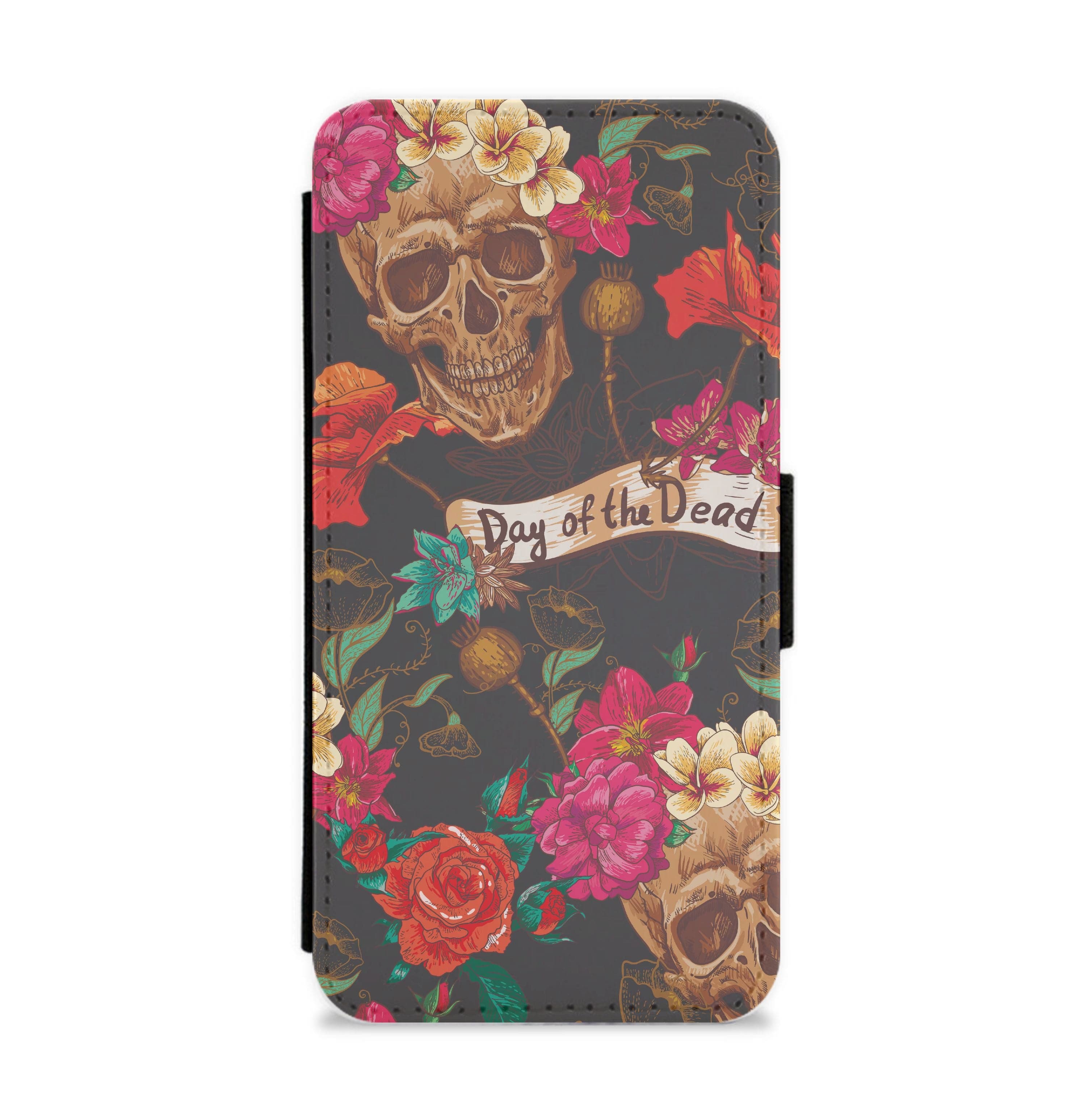 Day Of The Dead - Halloween Flip / Wallet Phone Case