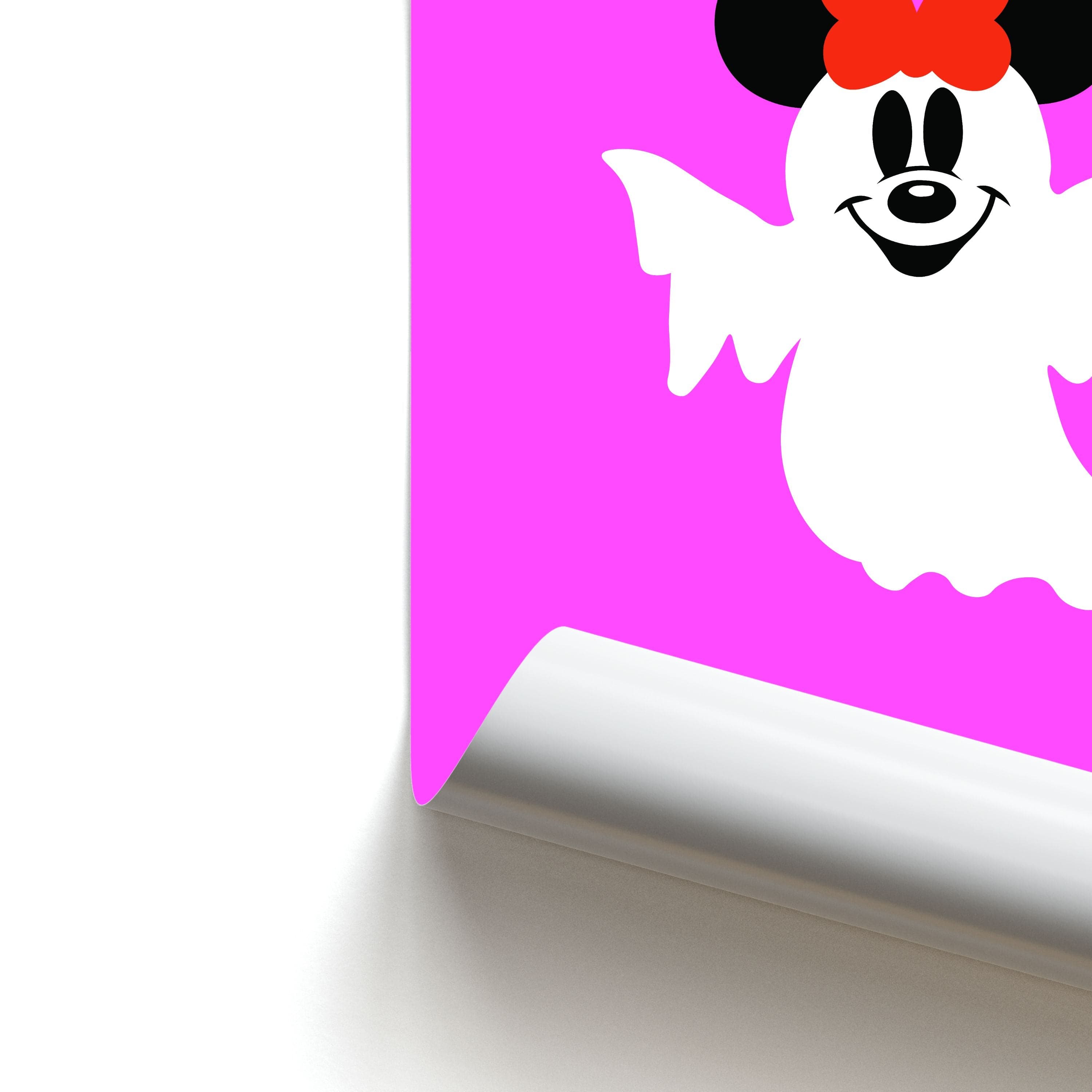 Female Mouse Ghost Halloween Poster