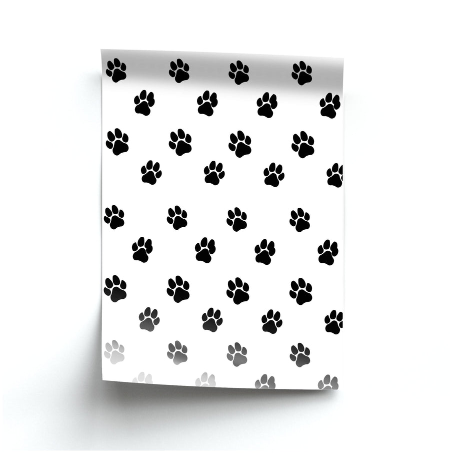 Paw pattern - Dog Patterns Poster
