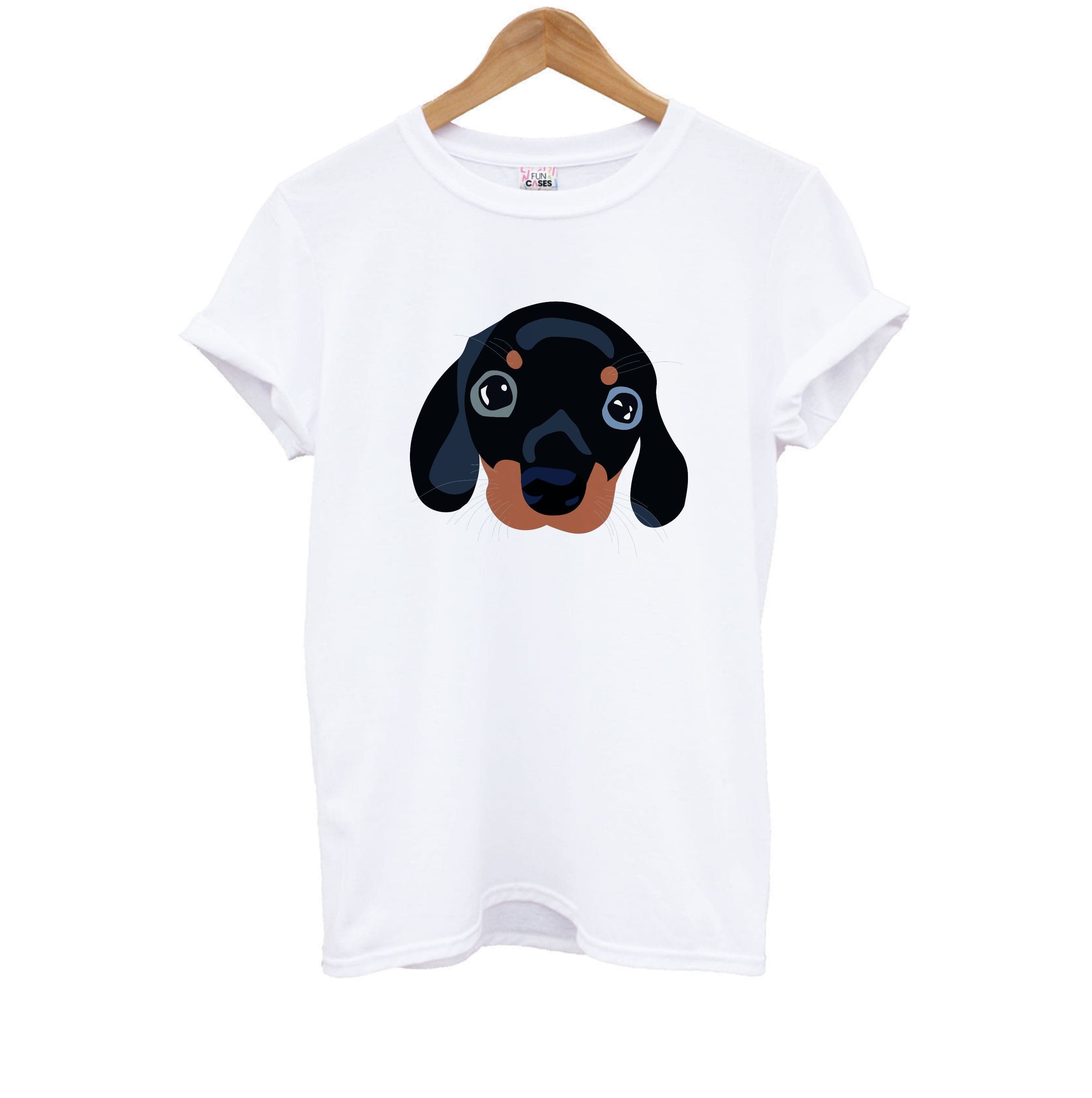 Black - Dachshunds Kids T-Shirt