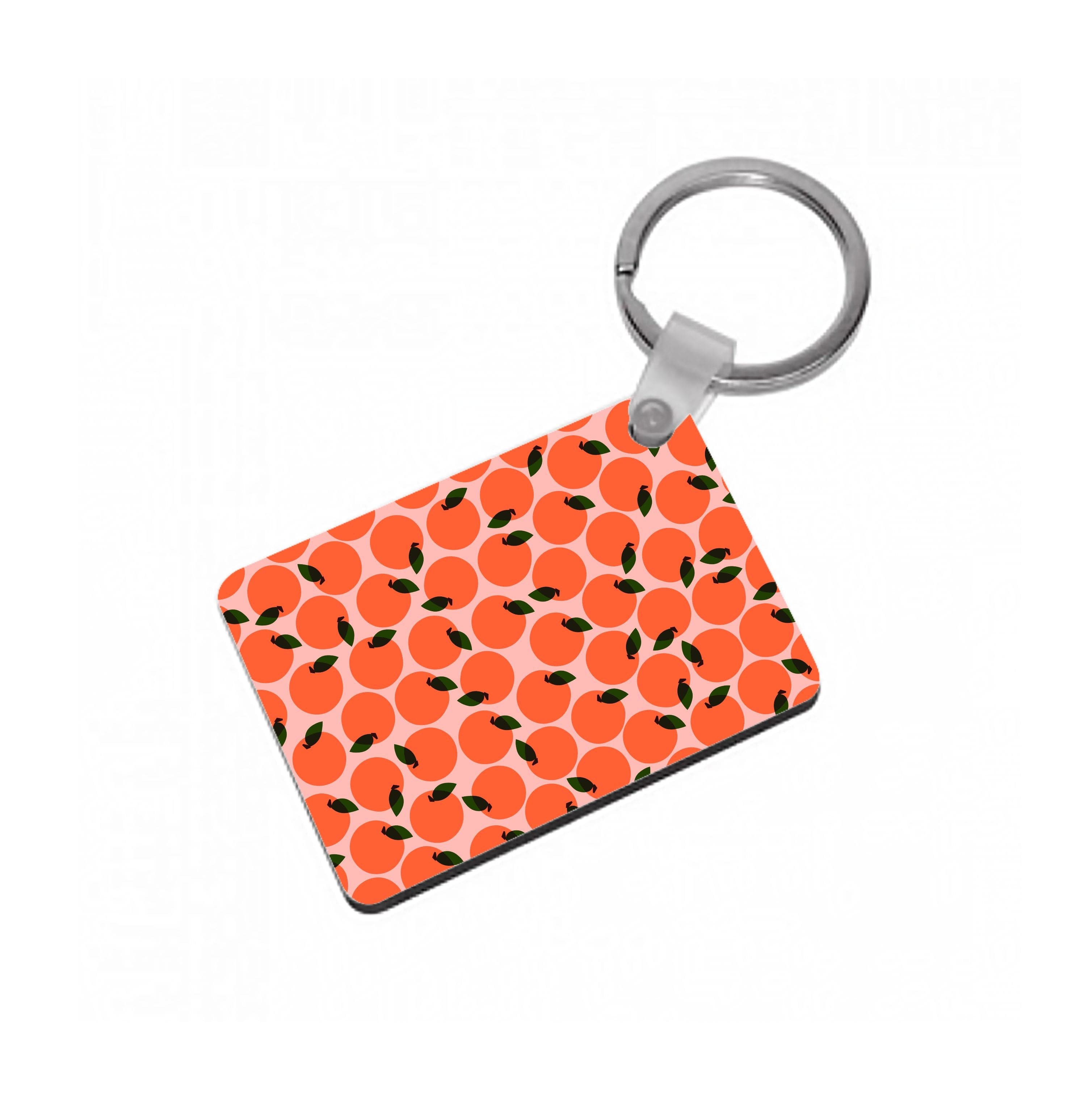 Oranges - Fruit Patterns Keyring