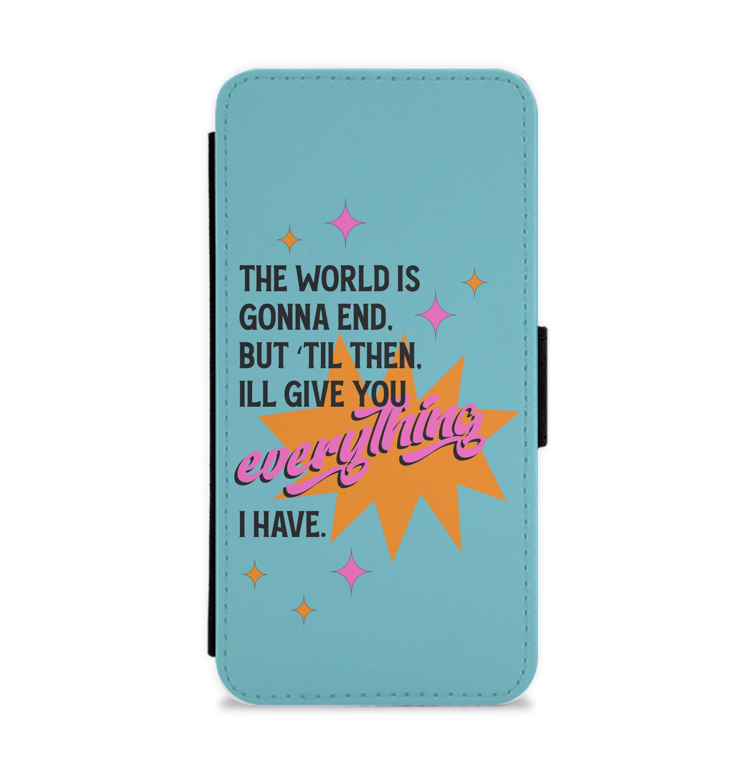 The World Is Gonna End - Fender Flip / Wallet Phone Case