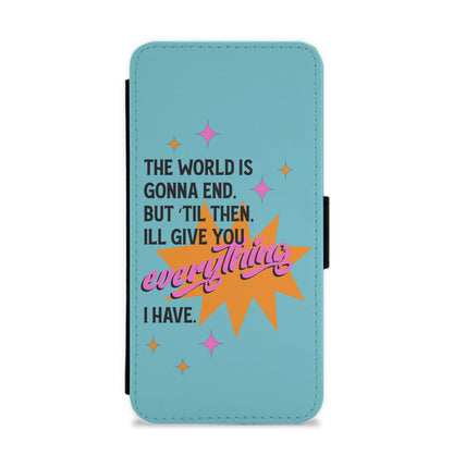 The World Is Gonna End - Fender Flip / Wallet Phone Case