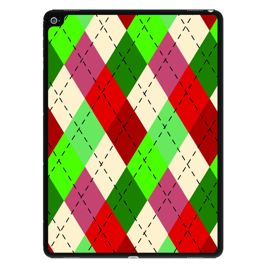 Red And Green - Christmas Patterns iPad Case