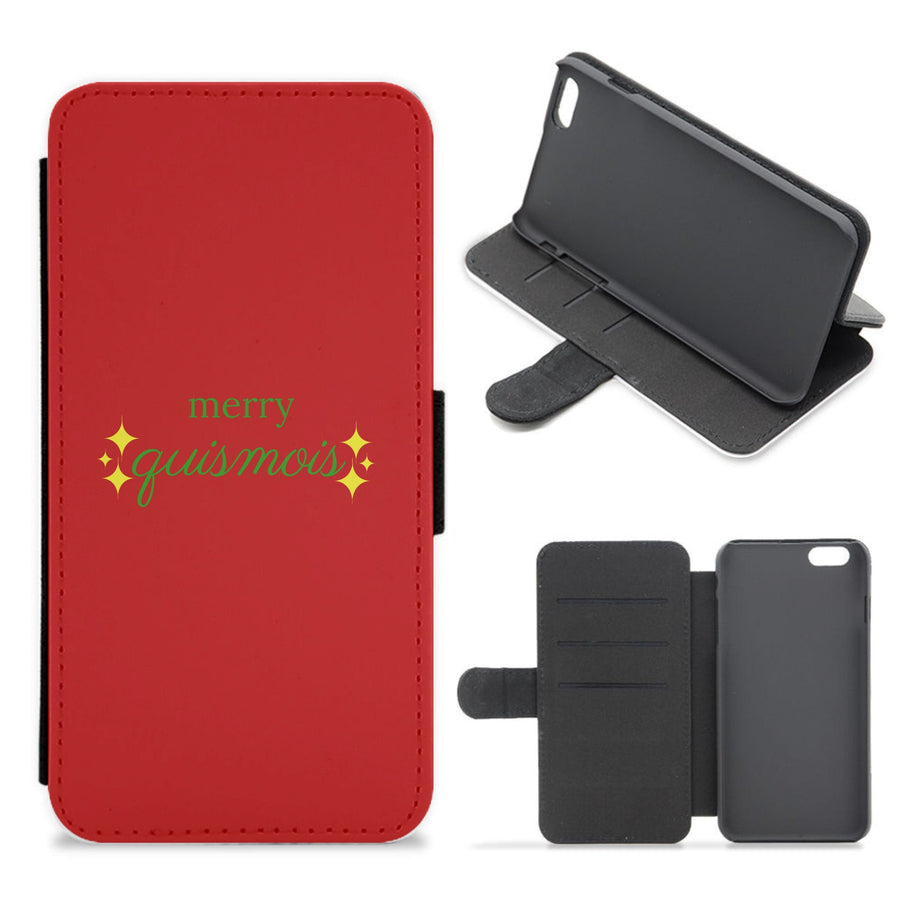 Red - Quismois Flip / Wallet Phone Case