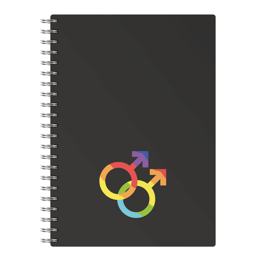 Gender Symbol Male - Pride Notebook