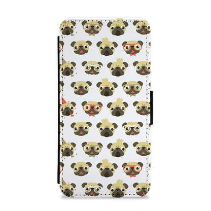 Pug Life - Pug Pattern Flip / Wallet Phone Case - Fun Cases