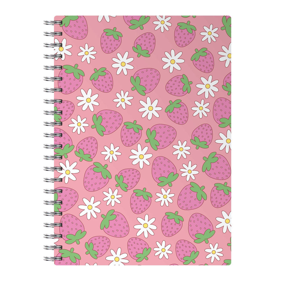 Pink Strawberries - Spring Patterns Notebook